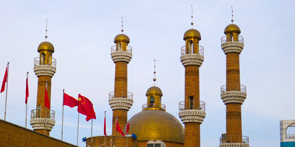 Towers of Grand Bazaar, Urumqi, China