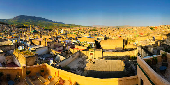 Panorama Old Medina, Fez, Morocco