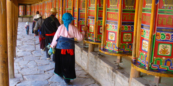 Labrang Monastery, Xiahe, Gansu, China