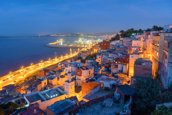 Tangier at Night, Morocco